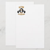 Pinguin mit Grill Briefpapier (Vorne/Hinten)