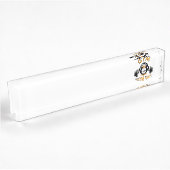 Pinguin mit Grill Namensplakette