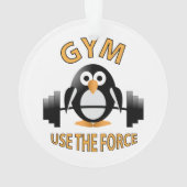 Pinguin mit Grill Ornament (Rückseite)