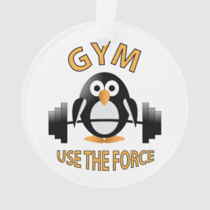 Pinguin mit Grill Ornament