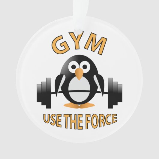 Pinguin mit Grill Ornament (Vorderseite)