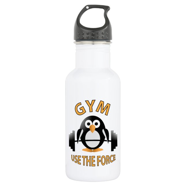 Pinguin mit Grill Trinkflasche (Vorderseite)