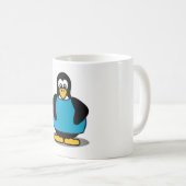 Pinguin mit Hemd Kaffeetasse (VorderseiteRechts)