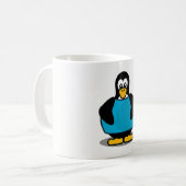 Pinguin mit Hemd Kaffeetasse (Vorderseite Links)