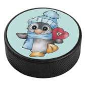 Pinguin mit Herz Eishockey Puck (3/4)