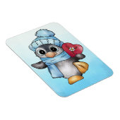 Pinguin mit Herz Magnet (Rechte Seite)