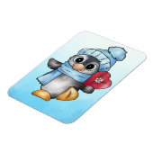 Pinguin mit Herz Magnet (Linke Seite)
