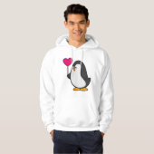 Pinguin mit Herzballon Hoodie (Vorne ganz)