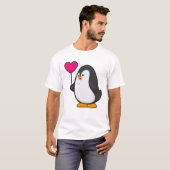 Pinguin mit Herzballon T-Shirt (Vorne ganz)