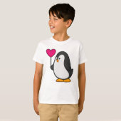 Pinguin mit Herzballon T-Shirt (Vorne ganz)