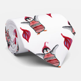Pinguin mit Hut Krawatte