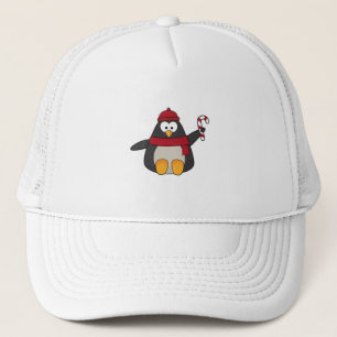 Pinguin mit Hut & Scarf Truckerkappe