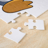 Pinguin mit Kaffee-Cup Puzzle (Seite)