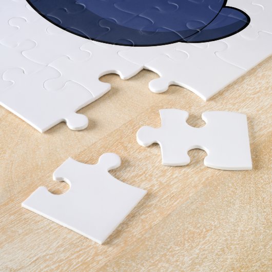 Pinguin mit Kaffee-Cup Puzzle (Seite)