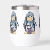 Pinguin mit kind Kaffeetasse (Vorderseite)