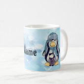 Pinguin mit kind Kaffeetasse (VorderseiteRechts)