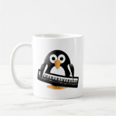 Pinguin mit Klavier Kaffeetasse (Links)
