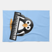 Pinguin mit Klavier Küchentuch (Horizontal)