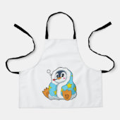 Pinguin mit klinischem Thermometer Schürze (Vorderseite)