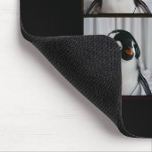 Pinguin mit Kopfhörer Autismus sensorischer Zoo Pi Mousepad (Ecke)