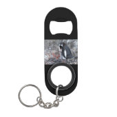 Pinguin mit Küken Mini Flaschenöffner (Vorderseite)