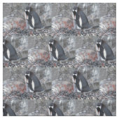 Pinguin mit Küken Stoff (Muster)