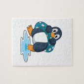 Pinguin mit Lifebuoy Puzzle (Horizontal)