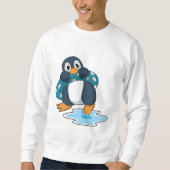 Pinguin mit Lifebuoy Sweatshirt (Vorderseite)