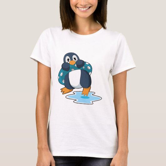 Pinguin mit Lifebuoy T-Shirt (Vorderseite)