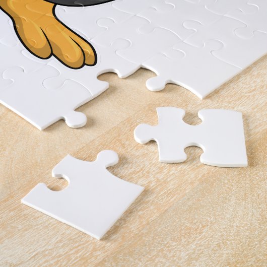 Pinguin mit Lollipop-Süßigkeiten Puzzle (Seite)