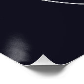 Pinguin mit Motivationsschild - Nicht verpassen Poster (Ecke)