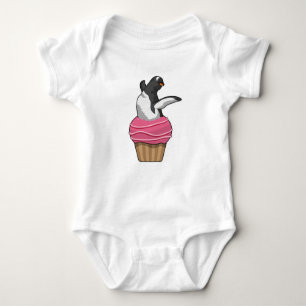Pinguin mit Muffin Baby Strampler