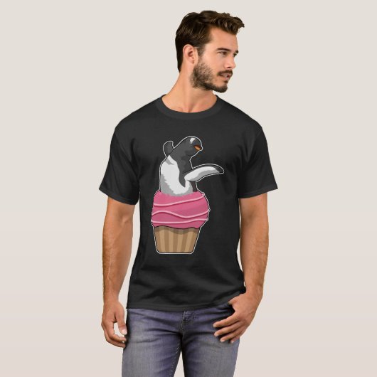 Pinguin mit Muffin T-Shirt (Vorne ganz)