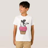 Pinguin mit Muffin T-Shirt (Vorne ganz)
