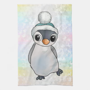 Pinguin mit Mütze Geschirrtuch