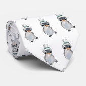 Pinguin mit Mütze Krawatte (Gerollt)