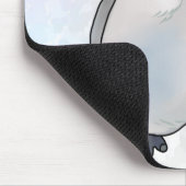 Pinguin mit Mütze Mousepad (Ecke)