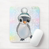 Pinguin mit Mütze Mousepad (Mit Mouse)