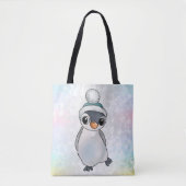Pinguin mit Mütze Tasche (Vorderseite)