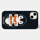 Pinguin mit Nicht Verpassen Schild Case-Mate iPhone Hülle (Rückseite (Horizontal))