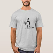 Pinguin mit Raygun T-Shirt (Vorderseite)
