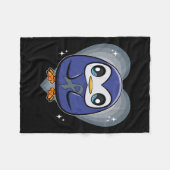 Pinguin mit Ribbon-Welt Dyslexie Bewusstsein Fleecedecke (Vorderseite (Horizontal))
