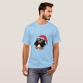 Pinguin mit Santa-Mütze T-Shirt (Vorne ganz)