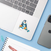 Pinguin mit Scarf Aufkleber (Laptop mit iPhone)