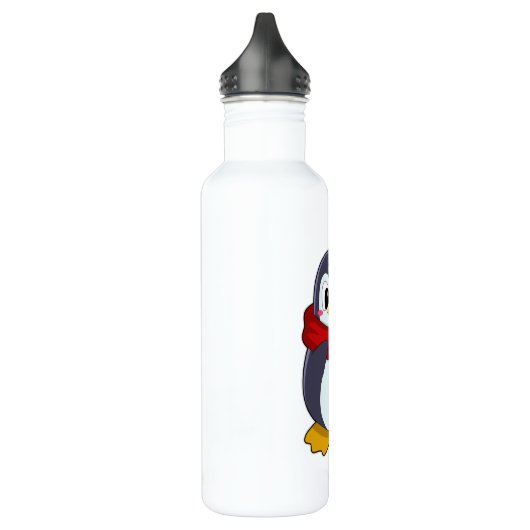 Pinguin mit Scarf Edelstahlflasche (Links)