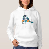 Pinguin mit Scarf Hoodie (Vorderseite)
