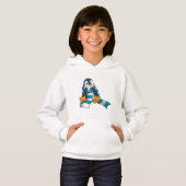 Pinguin mit Scarf Hoodie (Vorne ganz)