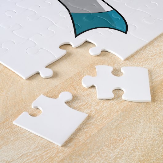 Pinguin mit Scarf Puzzle (Seite)