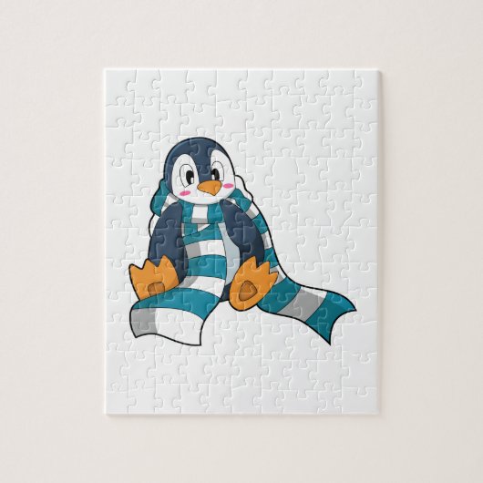 Pinguin mit Scarf Puzzle (Vertikal)
