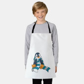 Pinguin mit Scarf Schürze (Getragen)